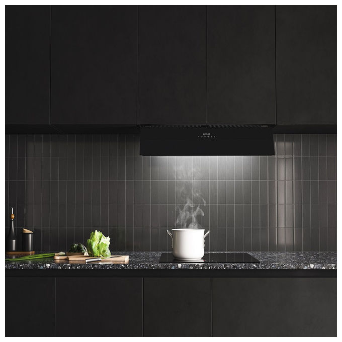 Silverline 3129.6.733.36 Inside Core Pro Cappa da Incasso 60 cm 648 m³-h Classe A 64 dB Touch Control colore Nero