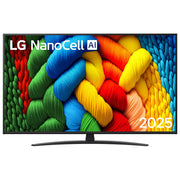 LG 55NANO81A6A NanoCell Smart TV 55'' 4K Ultra HD webOS 25 α7 Gen8 AI DVB-T2 HDMI 2.1 colore Nero