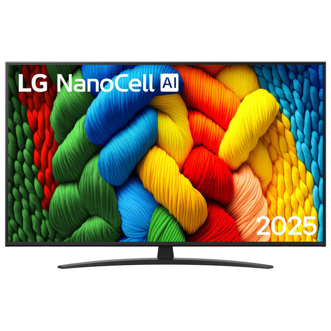LG 55NANO81A6A NanoCell Smart TV 55'' 4K Ultra HD webOS 25 α7 Gen8 AI DVB-T2 HDMI 2.1 colore Nero