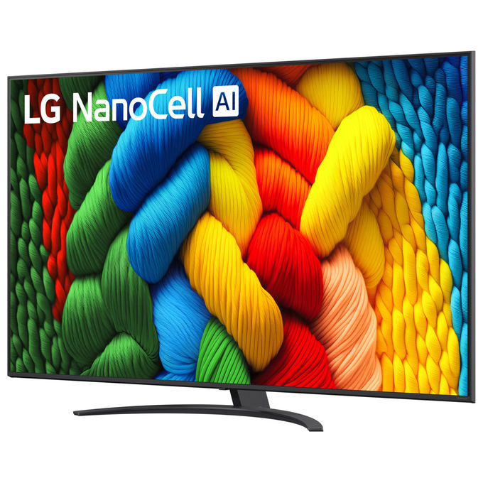 LG 75NANO81A6A Smart TV NanoCell 75'' 4K UHD α7 Gen8 HDR10 Game Optimizer WebOS 25 colore Nero