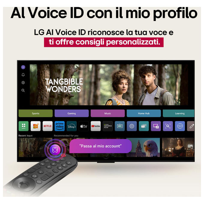 LG 75NANO81A6A Smart TV NanoCell 75'' 4K UHD α7 Gen8 HDR10 Game Optimizer WebOS 25 colore Nero