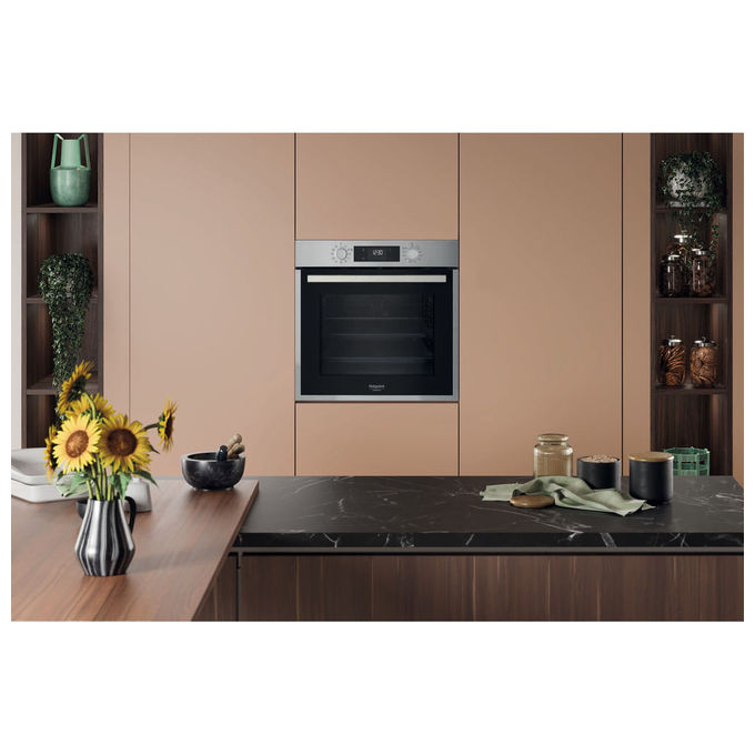 Hotpoint Forno Multifunzione HAO 458H X Inox Idrolitico Classe A+