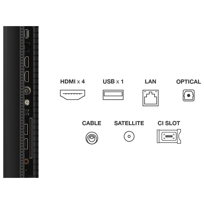 TCL 50C69K Serie C69K Smart TV QLED QD-Mini LED 50'' 4K UHD Google TV Dolby Vision IQ 144Hz DVB-T2 colore Metallico