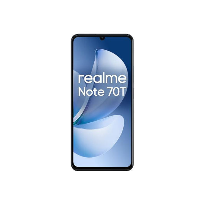 Realme NOTE 70T Smartphone 4G 6.74'' LCD 90Hz 4GB 128GB Android 15 Dual SIM Batteria 6000 mAh colore Nero