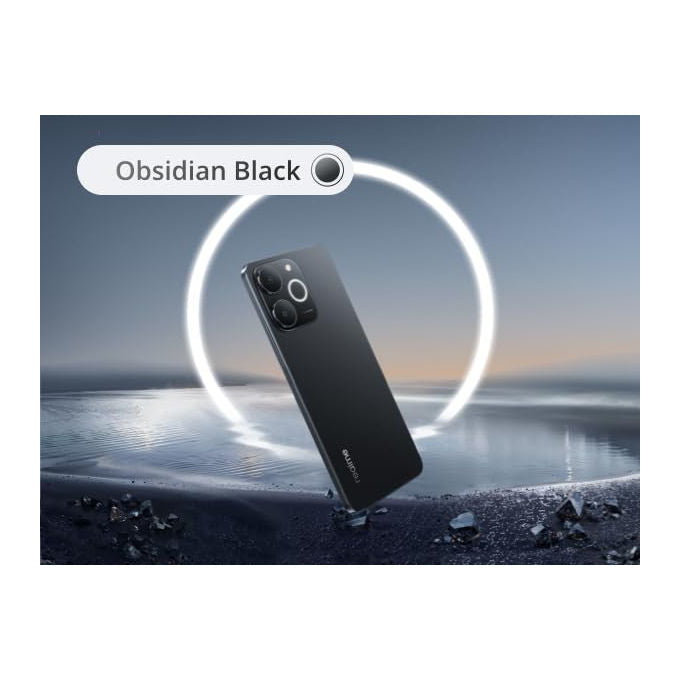 Realme NOTE 70T Smartphone 4G 6.74'' LCD 90Hz 4GB 128GB Android 15 Dual SIM Batteria 6000 mAh colore Nero