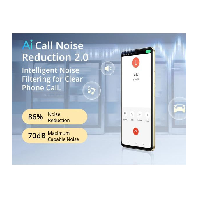 Realme NOTE 70T Smartphone 4G 6.74'' LCD 90Hz 4GB 128GB Android 15 Dual SIM Batteria 6000 mAh colore Nero
