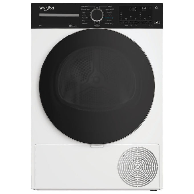 Whirlpool C WD 94M WBS IT Asciugatrice Pompa di Calore 9 Kg Classe C Wi-Fi 6TH SENSE FreshCare+ (85x60x67 cm) colore Bianco