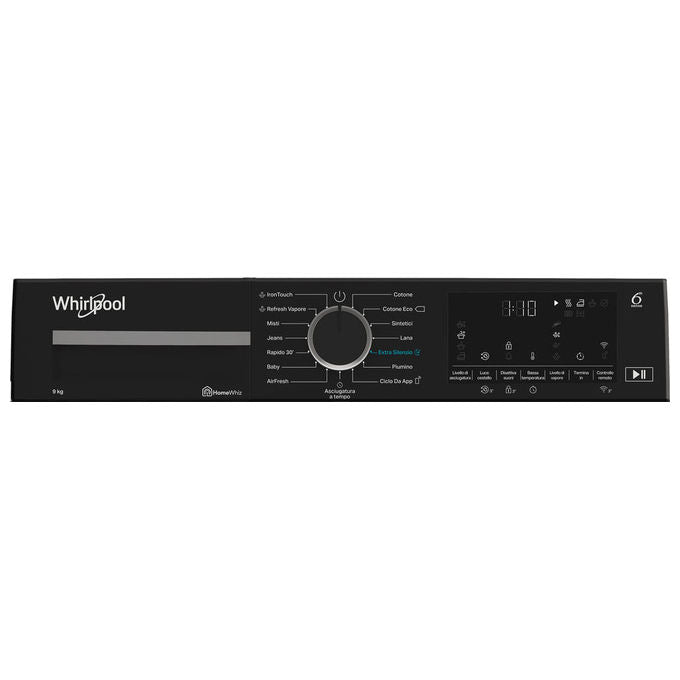 Whirlpool C WD 94M WBS IT Asciugatrice Pompa di Calore 9 Kg Classe C Wi-Fi 6TH SENSE FreshCare+ (85x60x67 cm) colore Bianco
