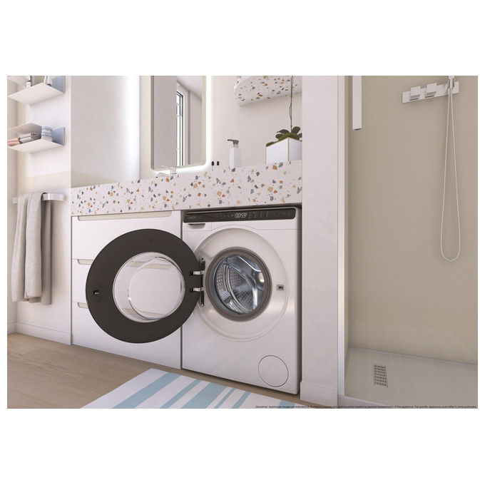 Candy CW50-BP12307U1-S ProWash 700 Mini Lavatrice Frontale 5 Kg 1200 rpm Classe A Inverter Wi-Fi (70x51x49 cm) colore Bianco