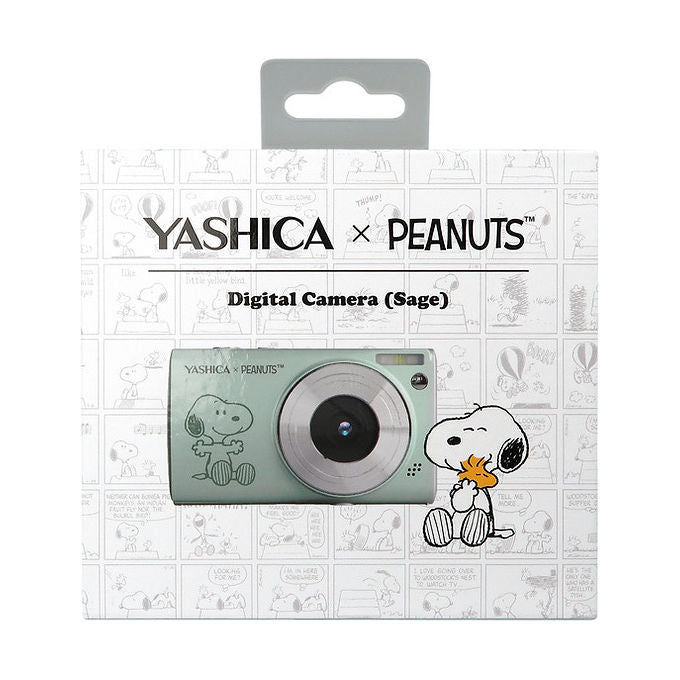 Yashica Peanuts Fotocamera Digitale Compatta 30 MP Zoom Digitale 8x Display 2.4'' Full HD colore Verde