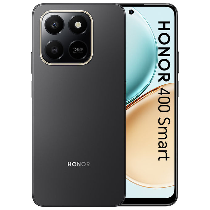 Honor 5109CAHF 400 Smart Smartphone 4G 6,77'' 6 GB 128 GB Snapdragon 685 108 MP 6500 mAh MagicOS 9.0 colore Nero