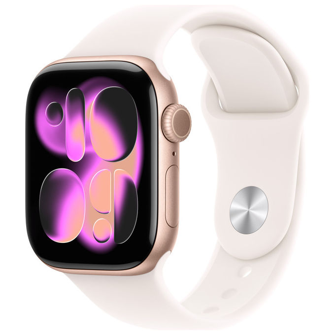 Apple Watch Series 11 GPS 42mm cassa alluminio oro rosa