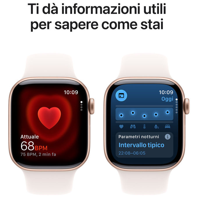 Apple Watch Series 11 GPS 42mm cassa alluminio oro rosa