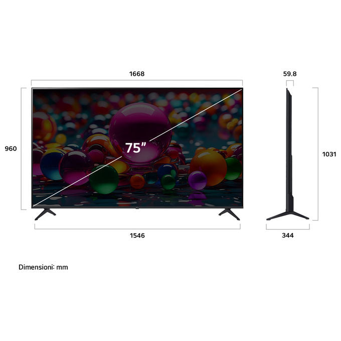 LG Tv 75UA75006LA Serie UA75 75'' 4K Hdr10