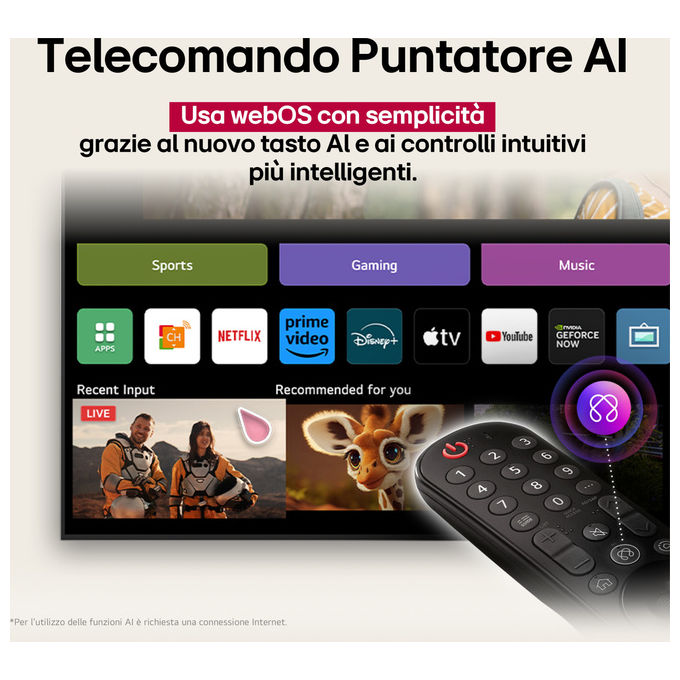 LG 65NANO81A6A TV NanoCell 65'' 4K Ultra HD α7 Gen8 WebOS
