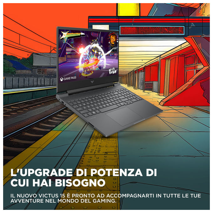 HP Victus 15 fa2014nl Notebook Gaming Intel Core i5-13420H 16 GB DDR5 512 GB SSD NVIDIA RTX 5050 15.6 Full HD Nero