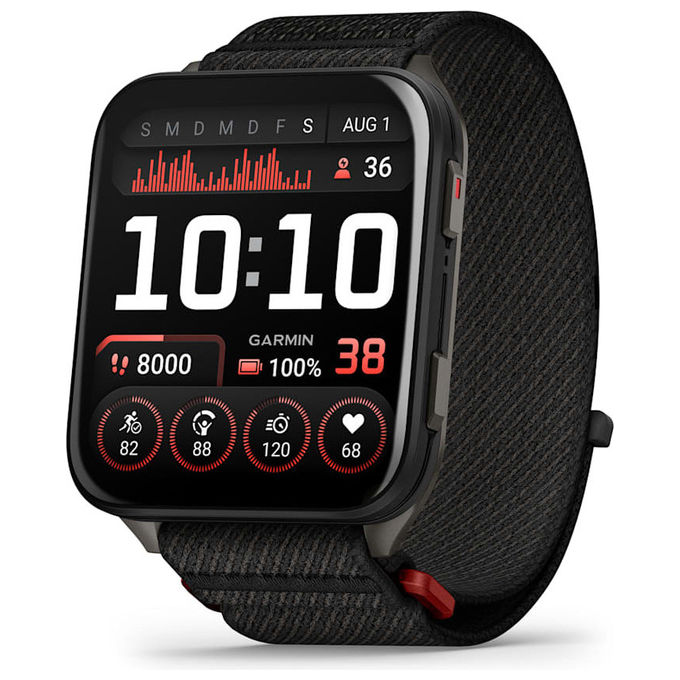 Garmin 010-02980-02 Venu X1 Smartwatch GPS Display AMOLED 2'' Vetro Zaffiro 100 App Sportive Autonomia 8 giorni colore Nero