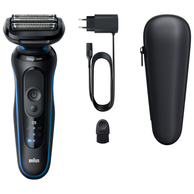 Braun 52-N1200S Series 5 Rasoio elettrico WetandDry 3 testine autonomia 50 min colore Nero