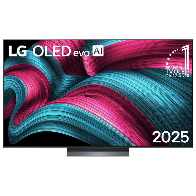 LG OLED65C55LA Serie C5 Smart TV OLED evo 65'' 4K α9 Gen8 WebOS 25 VRR 144Hz Dolby Vision Atmos 40W colore Nero
