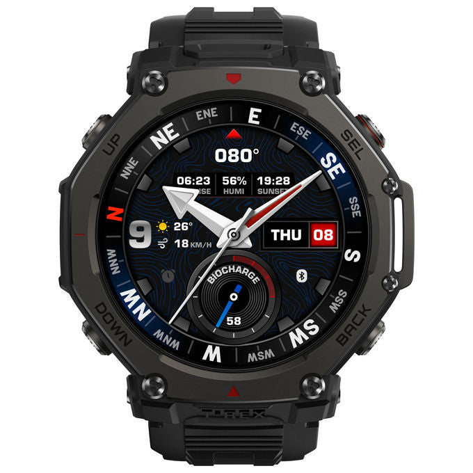 Amazfit W2443EU1N T-Rex 3 Pro Smartwatch AMOLED 1.5'' 48mm GPS Wi-Fi 10 ATM Batteria 27 Giorni colore Nero