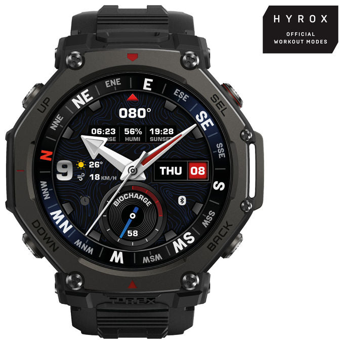 Amazfit W2443EU1N T-Rex 3 Pro Smartwatch AMOLED 1.5'' 48mm GPS Wi-Fi 10 ATM Batteria 27 Giorni colore Nero