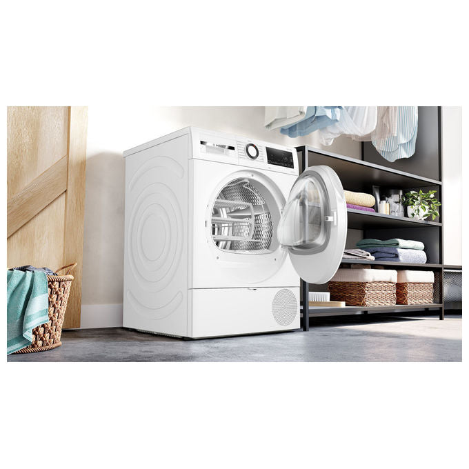 Bosch WQG243D6IT Serie 6 Asciugatrice Pompa di Calore 9 Kg Classe C AutoDry SensitiveDrying 63 dB (84x60x61 cm) colore Bianco