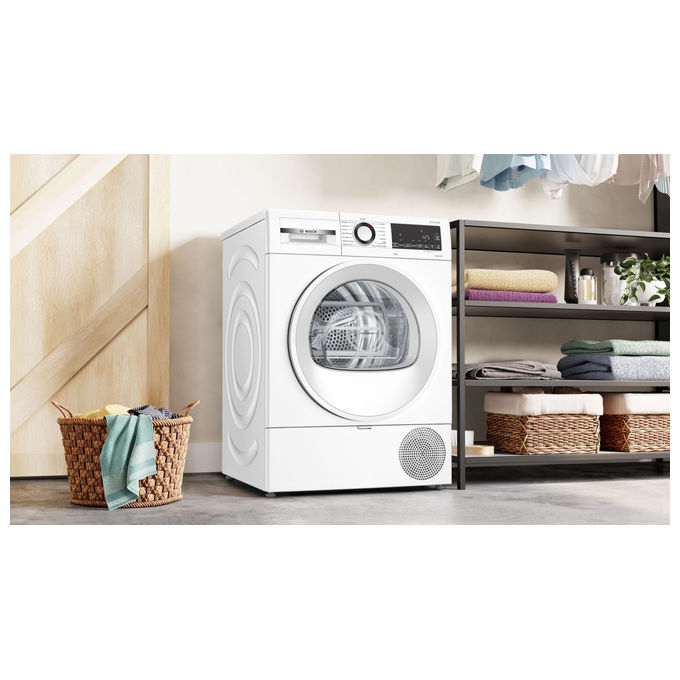 Bosch WQG243D6IT Serie 6 Asciugatrice Pompa di Calore 9 Kg Classe C AutoDry SensitiveDrying 63 dB (84x60x61 cm) colore Bianco