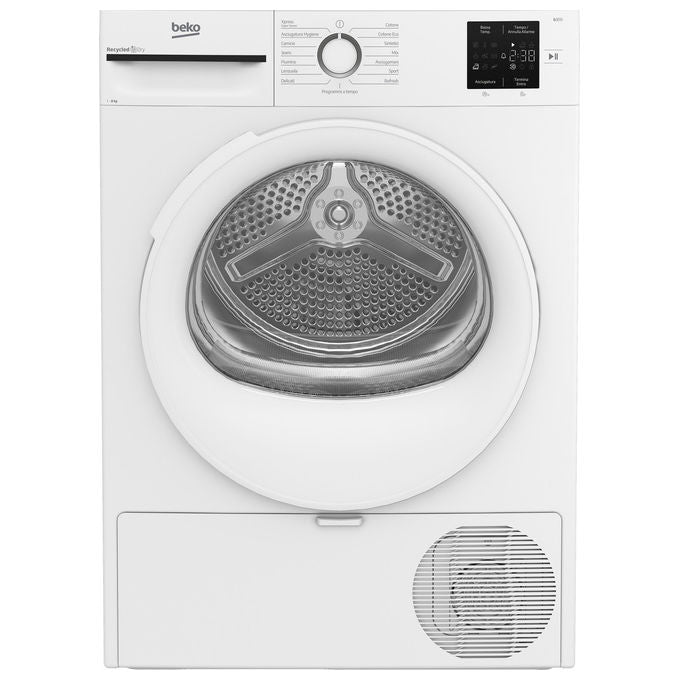 Beko BMT83EW NX Asciugatrice Pompa di Calore 8 Kg Classe D AquaWave EcoGentle 15 Programmi (85x60x55 cm) colore Bianco