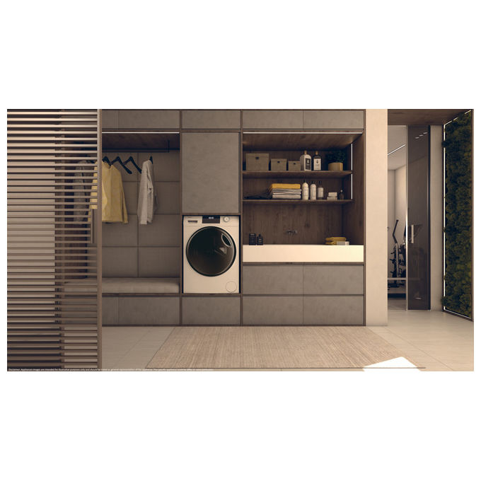 Haier HWD90-BP14929A I-Pro Serie 1 Lavasciuga Frontale 9-5 Kg 1400 rpm Classe D Inverter I-Refresh (85x60x55 cm) colore Bianco