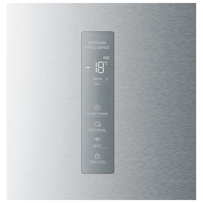 Haier H4F226SEH1 Congelatore Verticale 226 L 153 cm Classe E 37 dB No Frost colore Acciaio Inox
