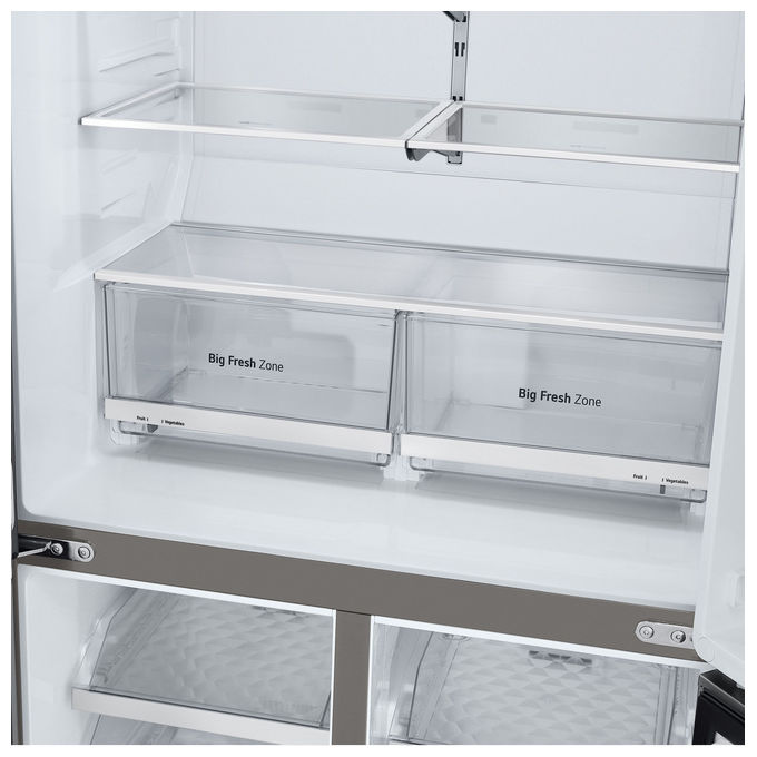 LG GMV960MBDE InstaView Frigorifero Multidoor 666 L 178.7 cm Classe E 40 dB Wi-Fi Total No Frost colore Argento