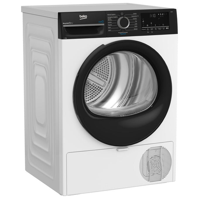 Beko BMGT4122SBI Asciugatrice Pompa di Calore 12 Kg Classe E Motore Inverter AquaWave (84x60x67 cm) colore Bianco