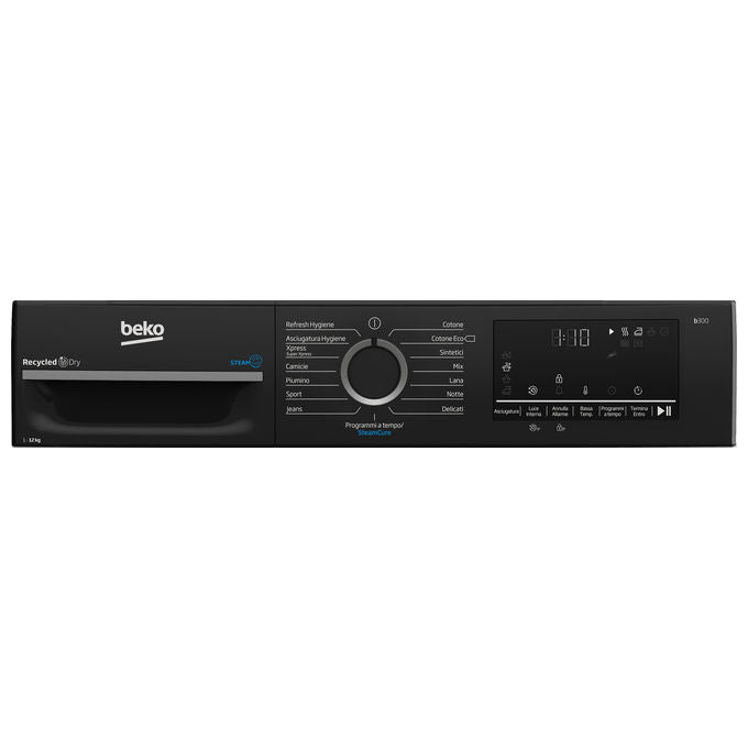 Beko BMGT4122SBI Asciugatrice Pompa di Calore 12 Kg Classe E Motore Inverter AquaWave (84x60x67 cm) colore Bianco