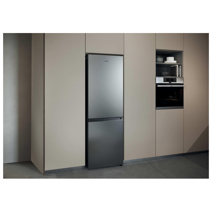 Haier HDPR1618CNPK Frigorifero Combinato 352 L 185 cm Classe C 35 dB Total No Frost Multi-Airflow colore Acciaio Inox
