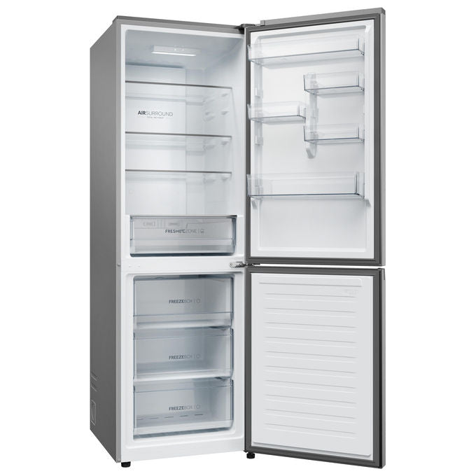 Haier HDPR1618CNPK Frigorifero Combinato 352 L 185 cm Classe C 35 dB Total No Frost Multi-Airflow colore Acciaio Inox