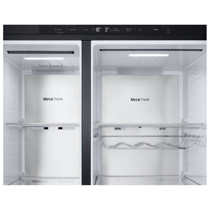 LG GSLE91EVAC Frigorifero Americano Libera Installazione 628 L 179 cm Classe C 34 dB No Frost WiFi Dispenser colore Nero
