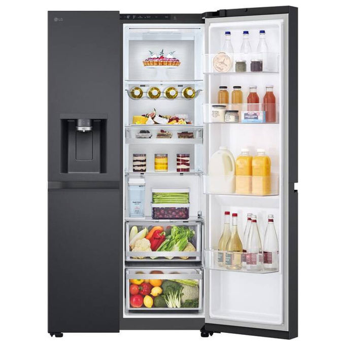 LG GSLE91EVAC Frigorifero Americano Libera Installazione 628 L 179 cm Classe C 34 dB No Frost WiFi Dispenser colore Nero