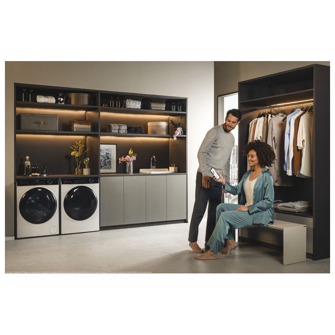 Haier HW90B14959NEUIT I-Pro Serie 5 Lavatrice Carica Frontale 9 Kg 1400 rpm Classe A (85x60x58cm) colore Bianco
