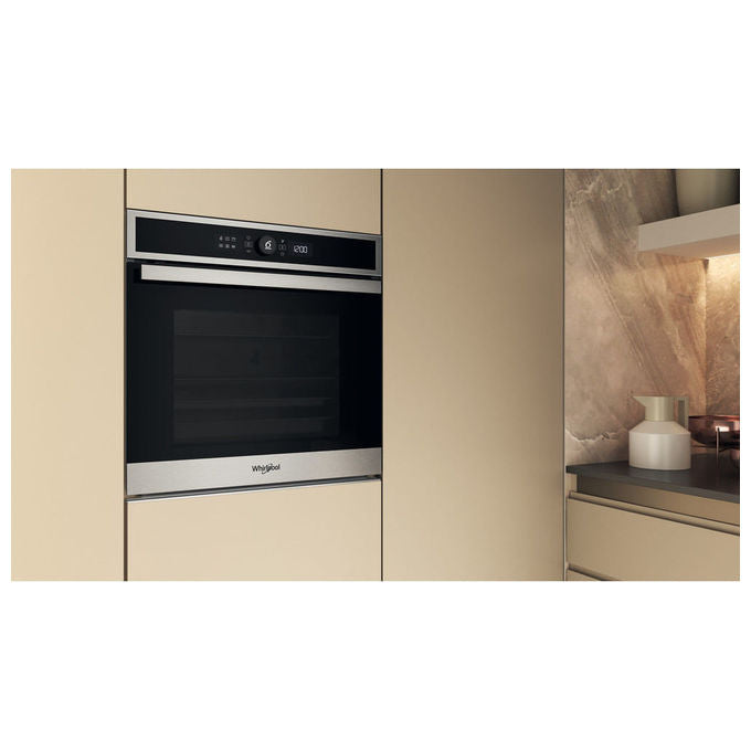 Whirlpool WOI4IS8PPM0SXA Forno da incasso Elettrico Pirolitico 73 L Classe A+ 17 Funzioni Vapore AirFry 6° SENSO (60x60x60 cm) colore Inox