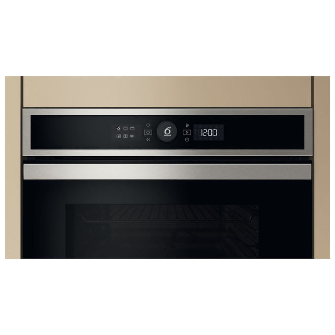 Whirlpool WOI4IS8PPM0SXA Forno da incasso Elettrico Pirolitico 73 L Classe A+ 17 Funzioni Vapore AirFry 6° SENSO (60x60x60 cm) colore Inox