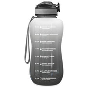 THE STEEL BOTTLE MWB2.2 Borraccia Motivazionale 2200 ml Tritan BPA Free Flip Top Ermetica colore Nero Bianco