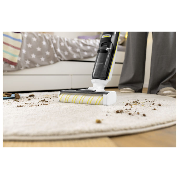 KARCHER 1.056-131.0 FCV 4 Aspirapolvere Lavapavimenti 3 in 1 Senza Filo 180 W autonomia 45 min superficie 200 m² colore Nero