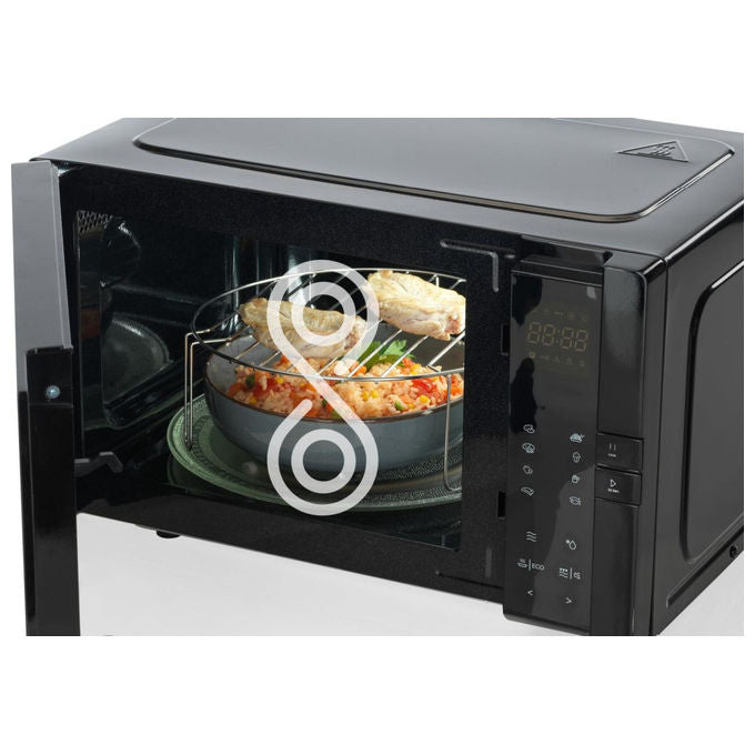 Hisense H25MOBS4HGI Forno a microonde Solo 25 L 850 W 10 livelli di potenza 6 programmi colore Nero
