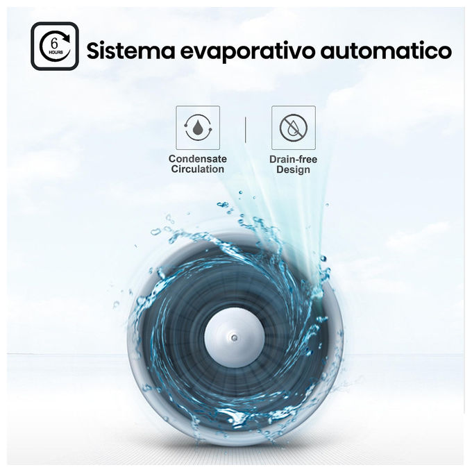 Hisense APC09KV Serie V Condizionatore portatile 9000 BTU per ambienti fino a 12 m² Classe A Raffreddamento Deumidificazione colore Bianco