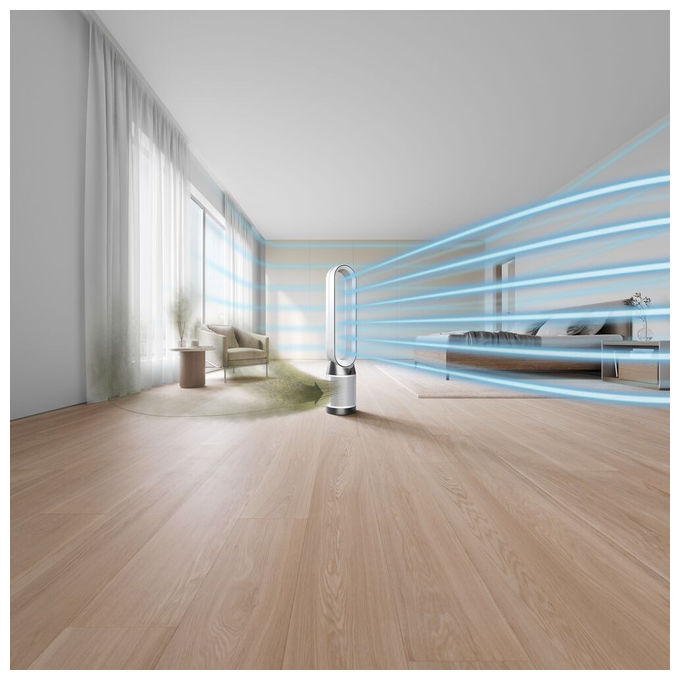 Dyson 544901-01 Purifier Cool PC1 Purificatore d'aria per ambienti fino a 27 m² Filtro HEPA H13 Carboni Attivi 10 velocita' 61,4 dB colore Bianco
