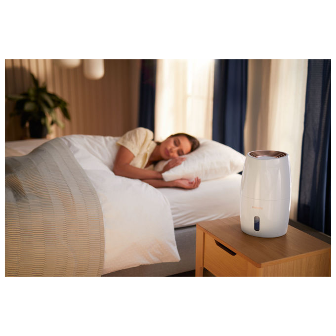 Philips HU2716-10 Serie 2000 Umidificatore d'aria NanoCloud 32 m² 3 Velocita' Serbatoio 2 L 200 ml-h 34 dB colore Bianco