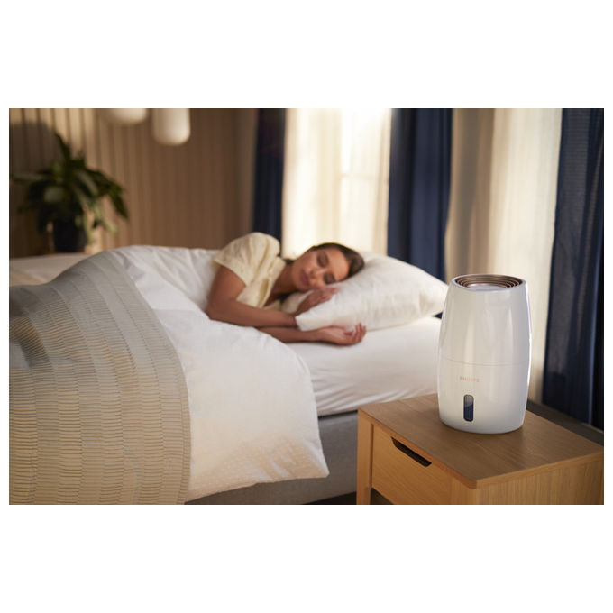 Philips HU2716-10 Serie 2000 Umidificatore d'aria NanoCloud 32 m² 3 Velocita' Serbatoio 2 L 200 ml-h 34 dB colore Bianco