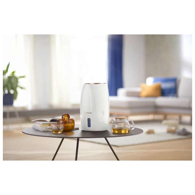 Philips HU2716-10 Serie 2000 Umidificatore d'aria NanoCloud 32 m² 3 Velocita' Serbatoio 2 L 200 ml-h 34 dB colore Bianco