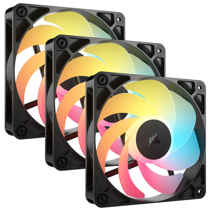 Corsair RS120-R Ventola 12cm ARGB Nera, confezione da 3