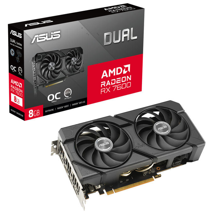 ASUS Radeon RX 7600 Dual EVO OC 8GB Gddr6